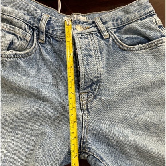 We The Free Womens Fast Times Mom Jeans High Rise Distressed Button Fly Sz 25 - Picture 10 of 12